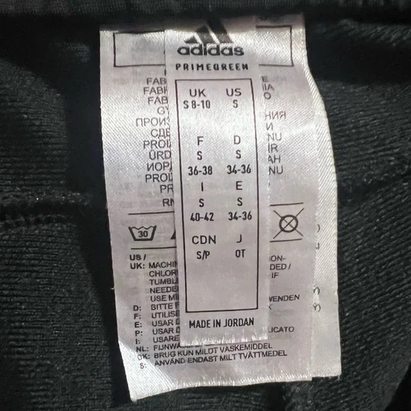 Classic Adidas Joggers Black with White Stripes - Picture 5 of 6